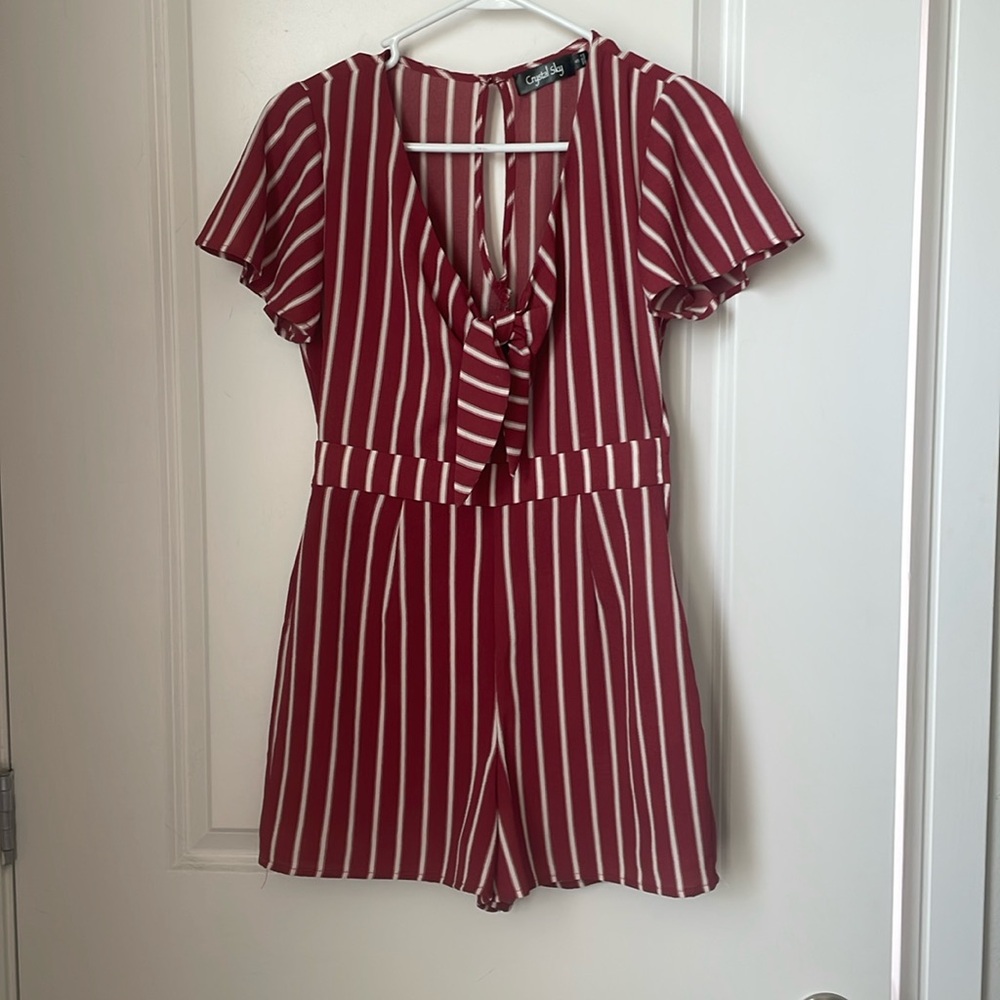 Striped romper